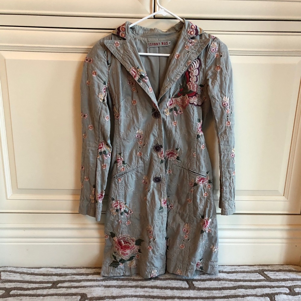 Johnny Was Long blazer jacket floral
